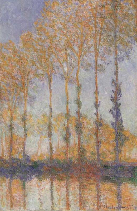 Claude Monet Poplars on the banks of the EPTE